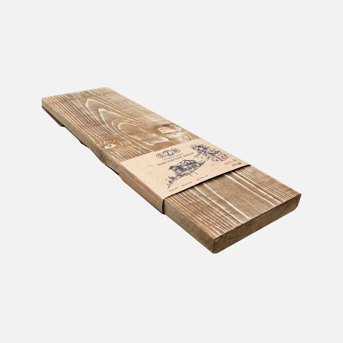 Eskitme ahşap 13-15 cm 50x15x2,5 cm Ladin 51-Teak (3'li Paket)