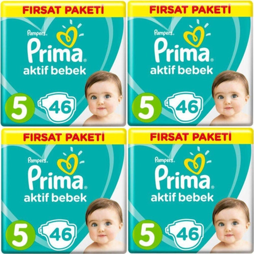 Bebek Bezi 5 Beden 184 Adet 46 x 4 lü