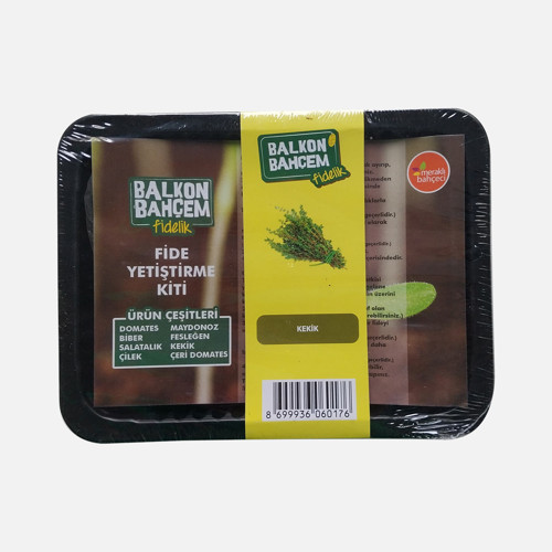 Balkon Bahçem Kekik Fide Yetiştirme Kiti (6'li Paket)