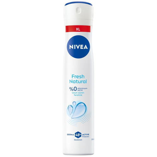 NIVEA Kadın Sprey Deodorant Fresh Natural 200 Ml (6'li Paket)