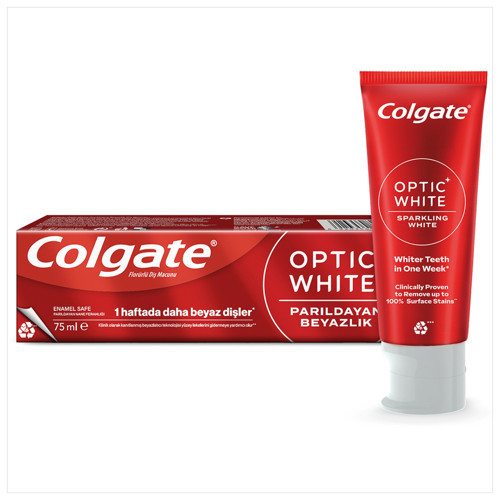 Optic White Parıldayan Beyazlık Beyazlatıcı Diş Macunu 75 Ml (2'li Paket)