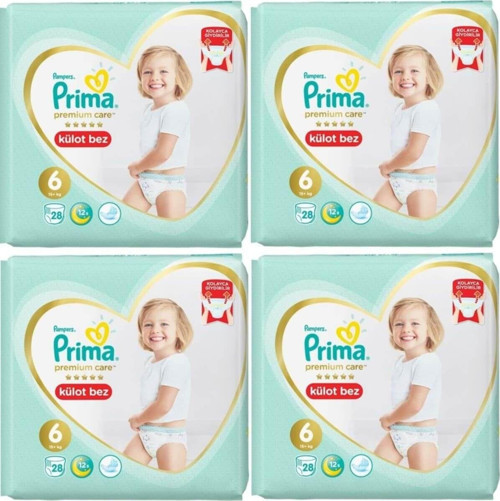 Bebek Bezi Premium Care Külot 6 Beden 112 Adet