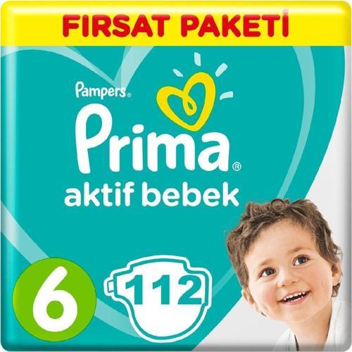 Bebek Bezi Aktif Bebek 6 Beden 112  Adet