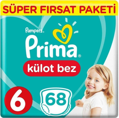 Ekstra Large 6 Beden 68'li Külot Bebek Bezi