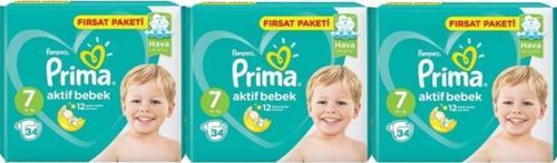 Bebek Bezi Aktif Bebek 7 Beden 102 Adet Xx Large Fırsat Paketi
