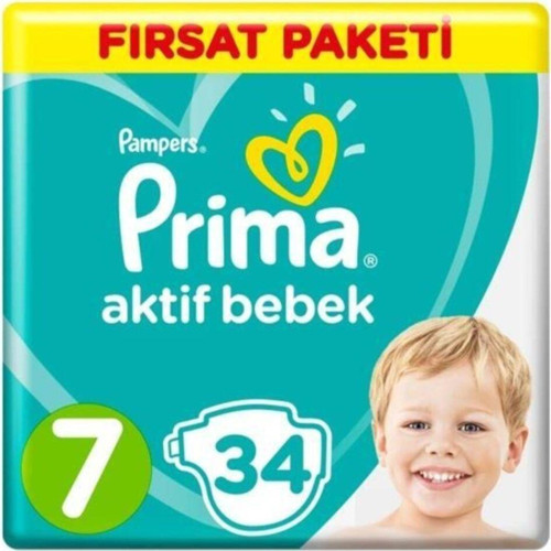 Fırsat Paketi Bebek Bezi 7 Numara 34 Adet