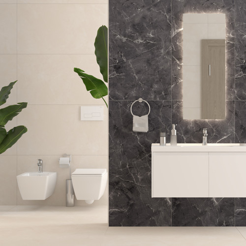 Marmol Antrasit Tam Parlak 60x120Cm 2,16 m2 (3'li Paket)