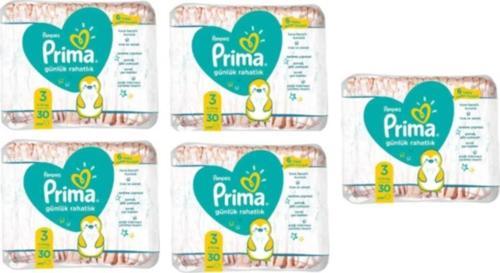 Bebek Bezi Günlük Rahatlık 3 Beden 150 Adet X5 Paket 6-10 kg