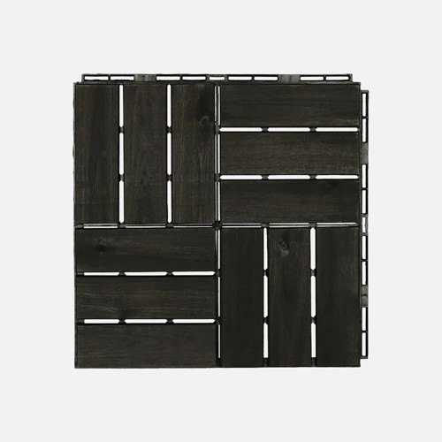 Akasya Ahşap Yer Döşemesi Antrasit 5 Adet 30*30*2 cm (8'li Paket)