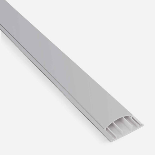 Kablo Kanalı 2M Balık Sırtı Metalik Gri 60x15 mm (2'li Paket)