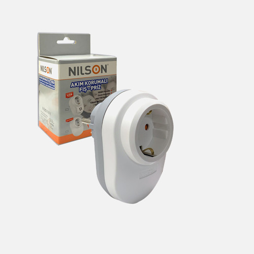 Akım Korumalı Beyaz Fiş-Priz (7'li Paket)