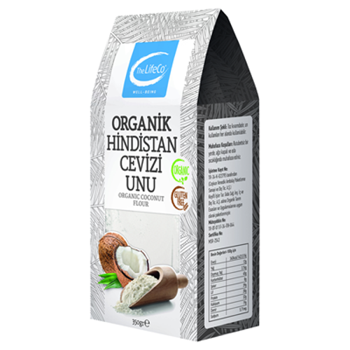 Lıfeco Organik Hindistan Cevizi Unu 350G (3'li Paket)