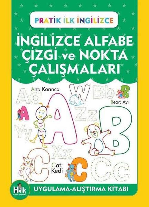 İngilizce Alfabe Çizgi ve Nokta Çalışmaları - Pratik İngilizce