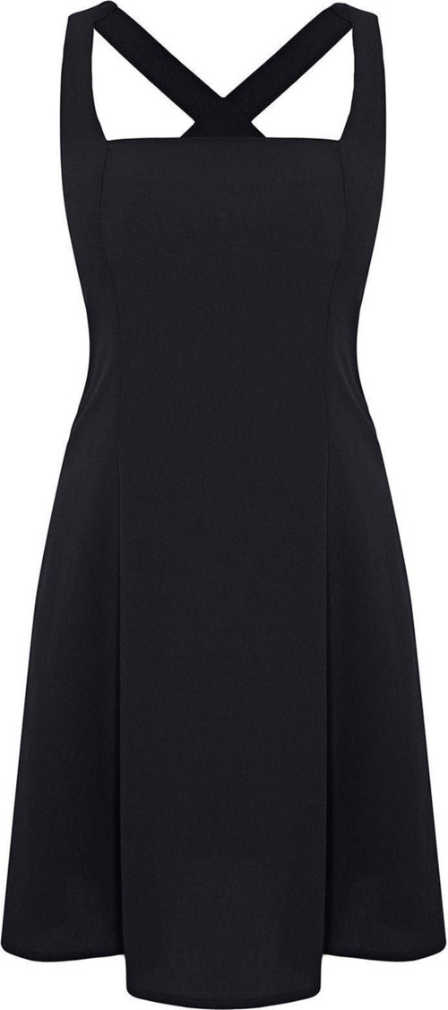Moda Regular Casual Günlük Aerobin Dokuma Kare Yaka Kolsuz Kol A-Line Mini Boy Elbise