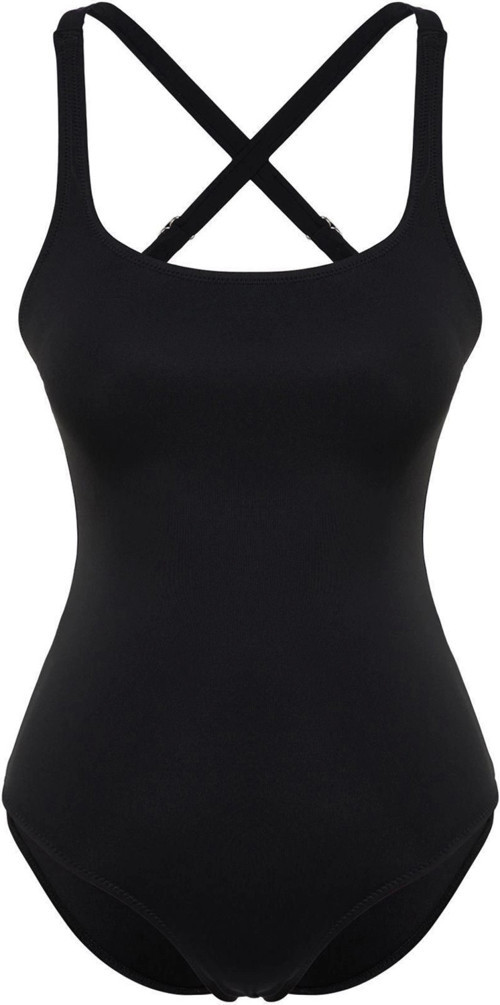 Kadın Moda Atma Kap Askılı Brief Yaka Nar Çiçeği Sırt Dekolteli Regular Mayo