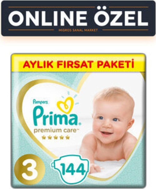Premcare Aylık Fırsat Paket 3 Midi 144'lü