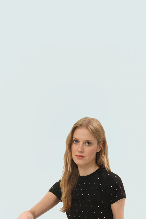 Asimetrik Taşlı T shirt Pamuklu Fitted Yazlık Dayanıklı Malzeme Modern Stil Özenle Seçilmiş