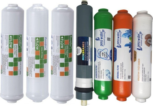Purefer Kapalı Kasa Su Arıtma Cihazlarına Uyumlu Platinium Mebranlı Alkali + Mineral 7 Li Set