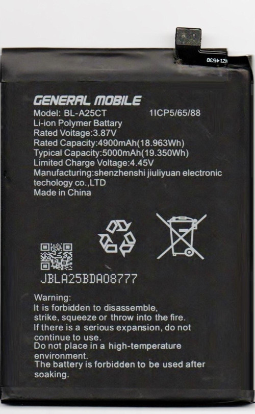 General Mobile Gm 21 Batarya Pil Bl-a25ct 5000 Mah