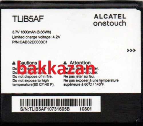 Alcatel Turkcell Winn Mw40V Linkzone 997D Tlib5Af Batarya Pil