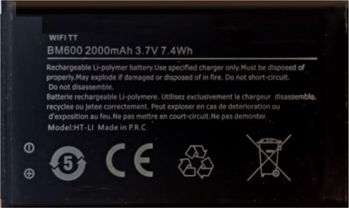 Turk Telekom Taşınabilir Wifi Modem Uyumlu Wah7601 6bt-r600a-0002 Bm600 Batarya Pil