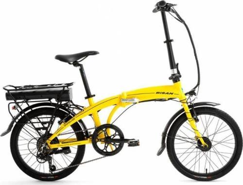 Prime 20 32 V Fren Katlanır Elektrikli Bisiklet Sarı Mat Gri