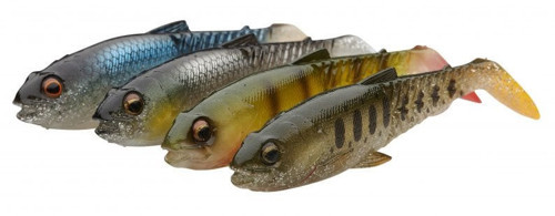Craft Cannibal Paddletail 12.5 cm 20 gr Clear Water Mix 4 Adet