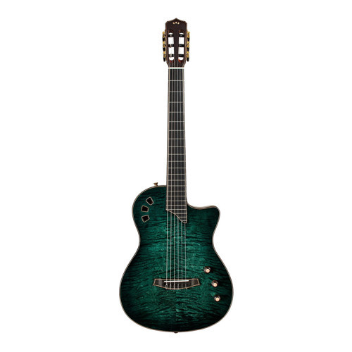 Stage Artist Thinbody Elektro Klasik Gitar (Agave Burst)