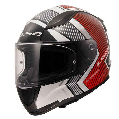 Kapali Kask Ls2 Rapid 2 Extra Beyaz Kirmizi Xl