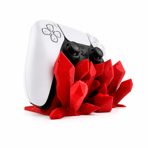Kristal Tasarımlı Oyun Kumandası Standı 🕹️ Dekoratif Masaüstü Standı PS5 DualSense Standı
