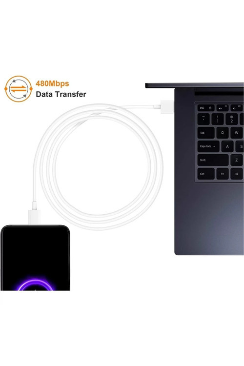 Jabas Xiaomi Mi Turbo Hızlı Şarj Kablosu 33W 6A Redmi Note 10 S X Pro Max 5G Redmi Note 11 S 5G Seuyumlu