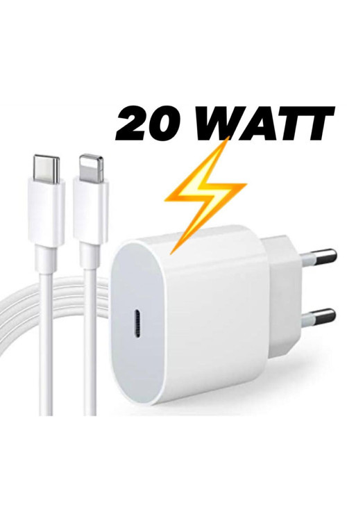 Iphone Tüm Serilerle Uyumlu 20Watt Hızlı Şarj Aleti Kablo Adaptör Set 6 7 8 X 11 12 13 14 15