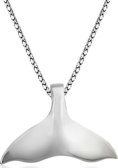 Gümüş Balık Kuyruğu Kolye