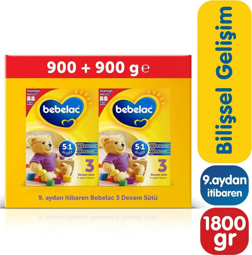 3 Devam Sütü Mega Paket 2x900 g 9-12 Ay
