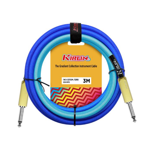 KIRLIN IWJ-221GM GRB 3M PREMIUM ENSTRÜMAN KABLOSU GRADIENT BLUE