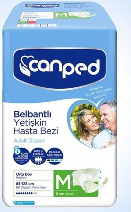 Bel Bantlı Hasta Bezi 9lu Ortaboy X 6 Adet