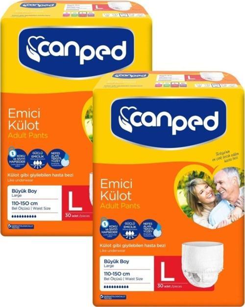 Emici Külot Büyük Boy Large Hasta Bezi 30'lu 2 Paket