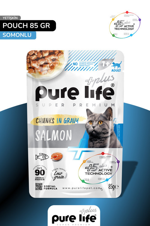 Plus Chunks İn Gravy Adult Salmon 22Li