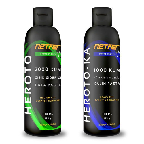 Netfer 2'li Orta Kalın Pasta Set - 2x100 mL