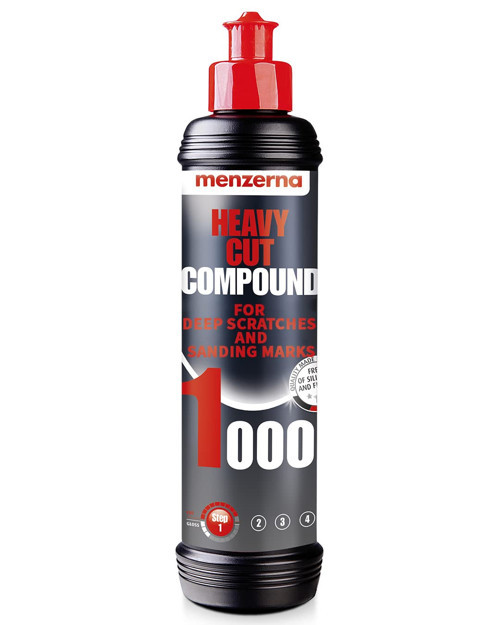 Menzerna Heavy Cut Compound 1000 236 ml - Köpük parlatma pedleri kullanarak derin çizikleri hızl