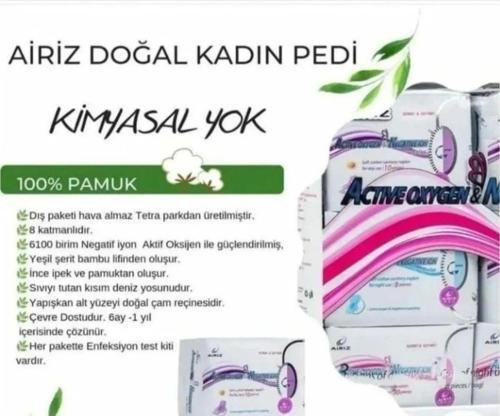 organik hijenik 98 adet ped seti