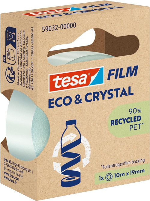 FilmEco & Crystal Recycled Pet Ofis Bandı 10mx19mm