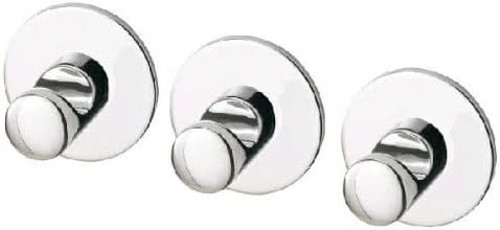 Ikea Skoghall kanca, kendinden yapışkanlı, krom kaplama, 3 adet, 160 x 100 mm