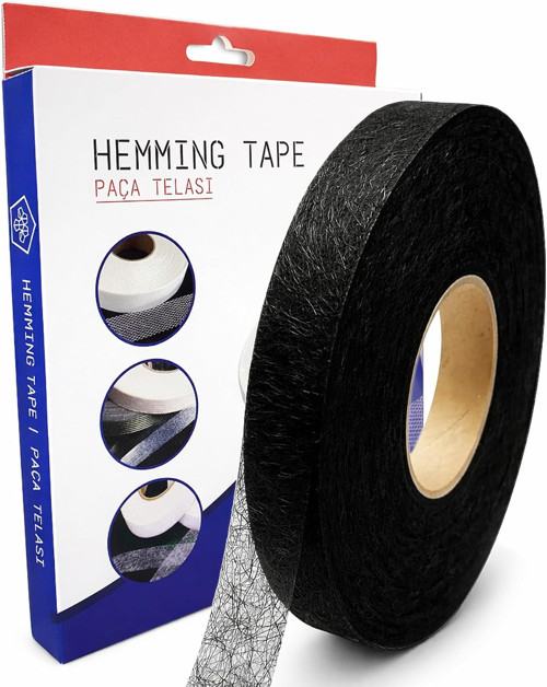 modern teknik tekstil Hayal Tela 2 cm x 100 m - Çift Taraflı Yapışkan Tela - Şerit Tela - Örü