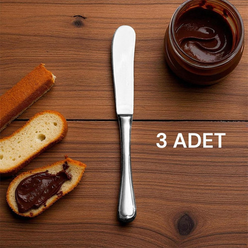 Royal Tereyağı Bıçağı, 3'lü Set, Paslanmaz Çelik