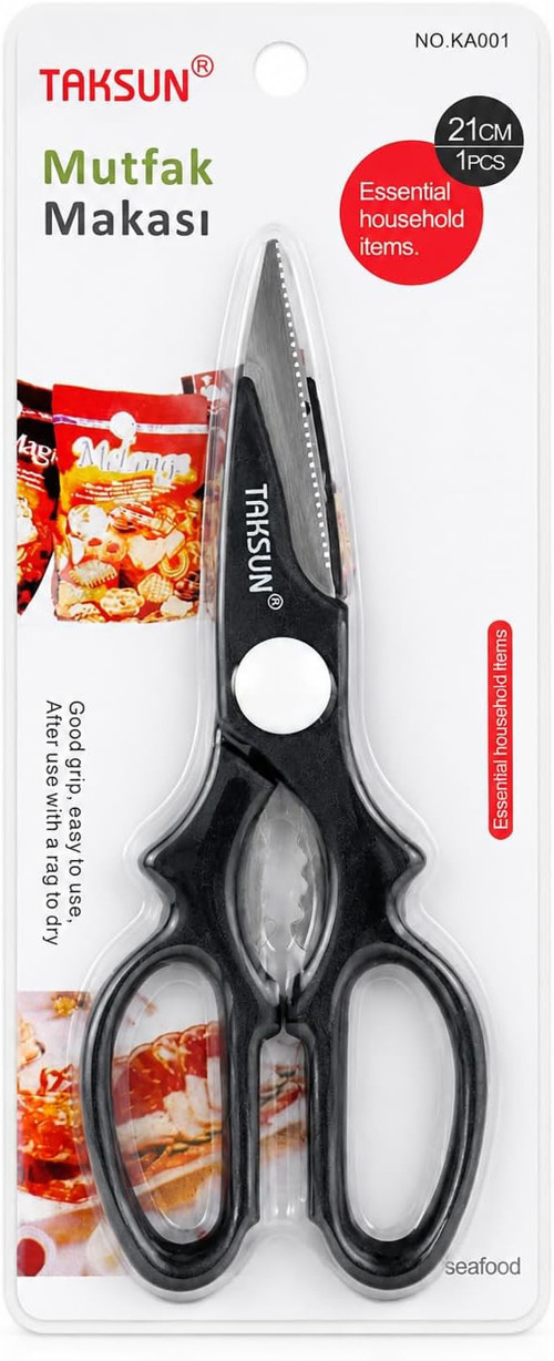 Proalet Çok Amaçlı Mutfak Makası, 21 Cm, Paslanmaz Çelik, Keskin, Tavuk, Balık, Deniz Ürünle