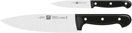 Zwilling Twin Chef 2 Bıçak Set, Paslanmaz Çelik, Siyah