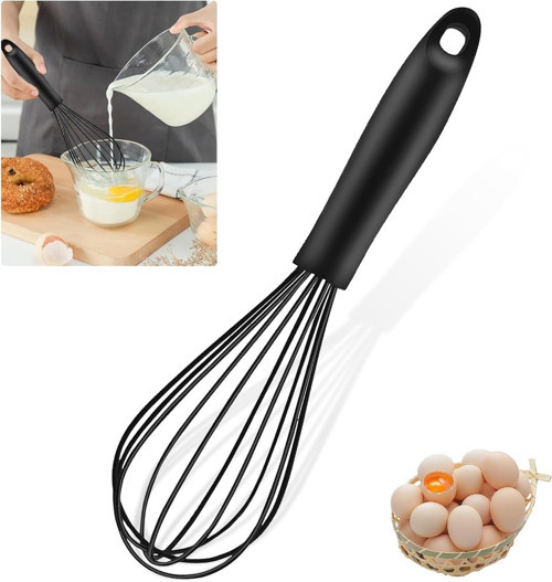 Orret Home Büyük Boy Silikon Çırma Teli,Silikon Çırpıcı,Yumurta,Ayran Ve Pasta İçin Çırp