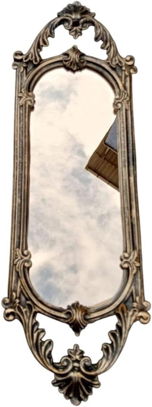 Peramari Dekoratif Polyester Tekli Niş Ayna Gold Eskitme Gold Eskitme 63 x 30
