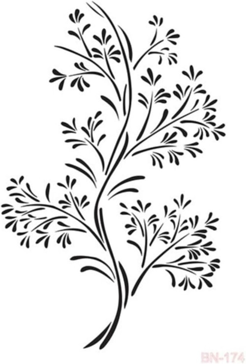 Cadence Bn174 25X35 Bn Serisi Stencil Stensil Kalıp Şablon Plantilla Polsefset Beyaz Tek Ebat
